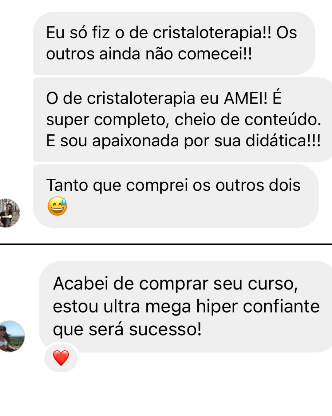 Depoimento de aluna